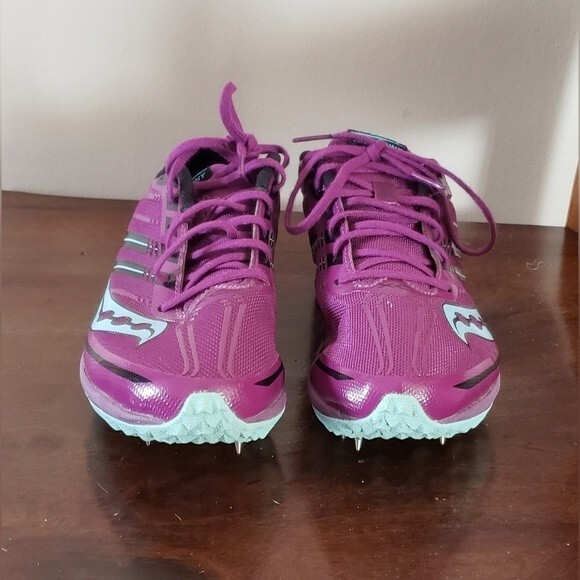 Saucony Women's Kilkenny XC 7 Spiked Track Shoes Purple/Blue Size 8.5 - Picture 2 of 9